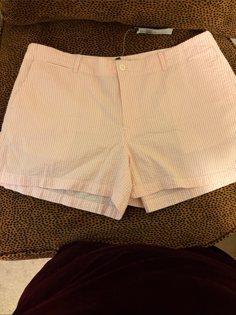 Ralph Lauren Pink Seersucker Bermuda Shorts